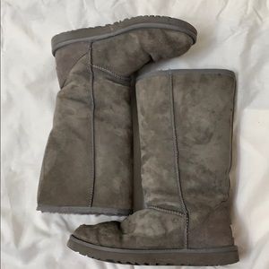 Grey tall ugg boots